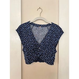 SOLD. Free People Havana Honey V-neck Crop Top.